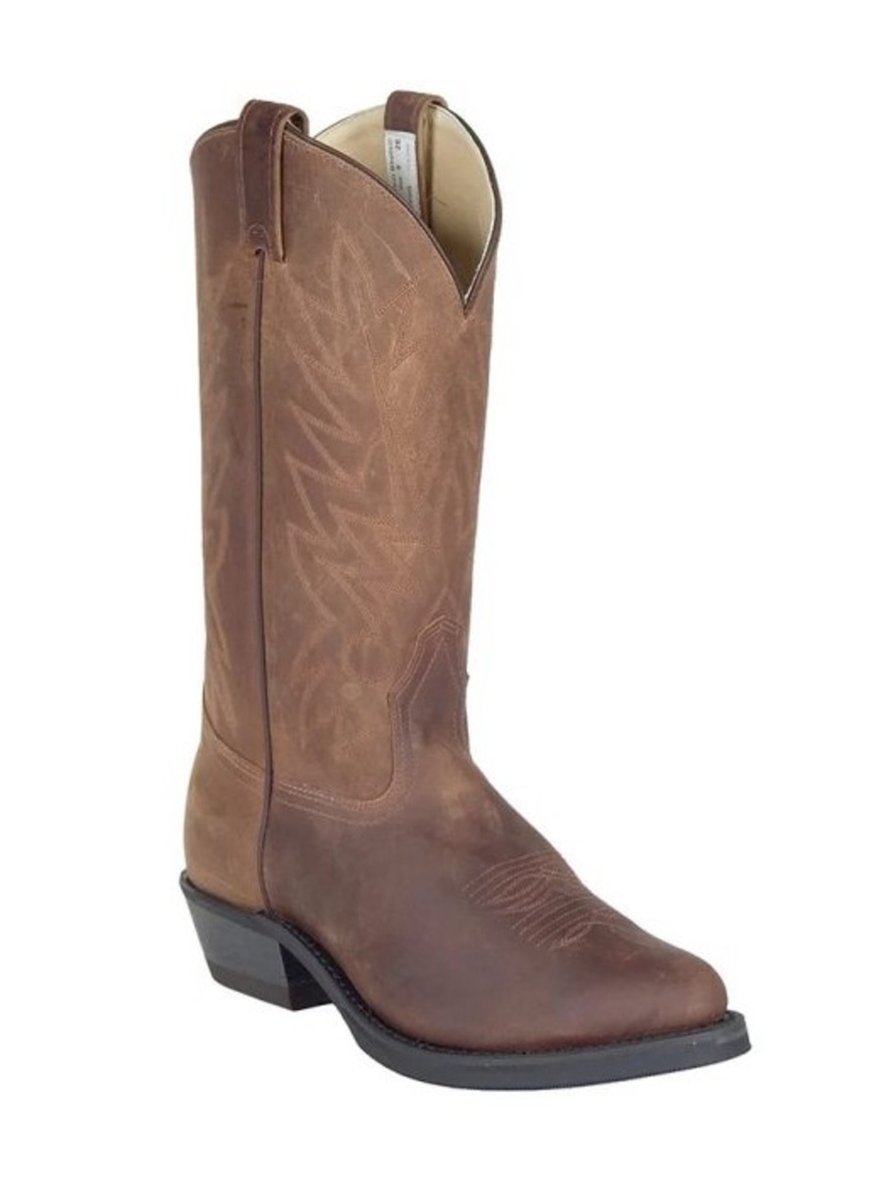 CANADA WEST Men's Brown Leather Western Safety Cowboy Work Boots 10.5